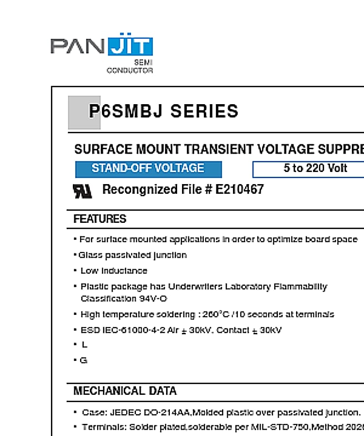 P6SMBJ150CA