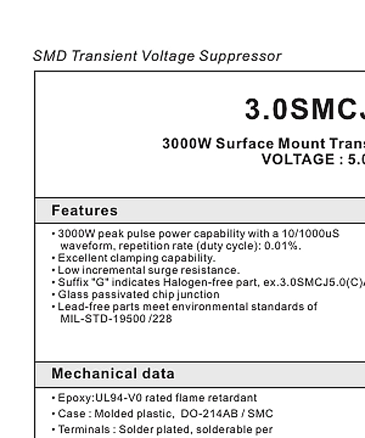 3.0SMCJ45CA