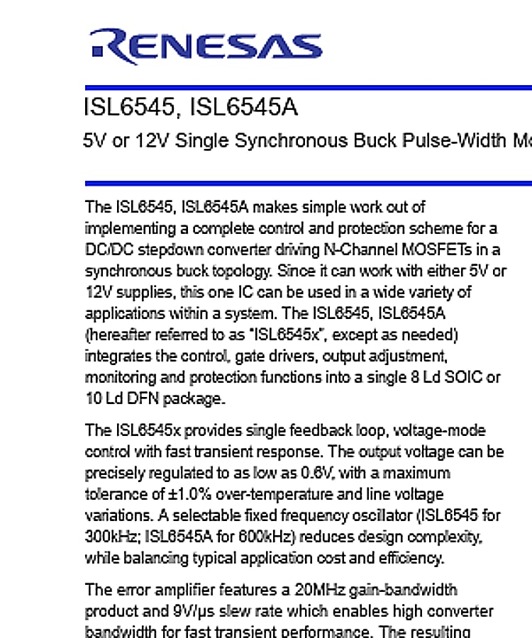 ISL6545A