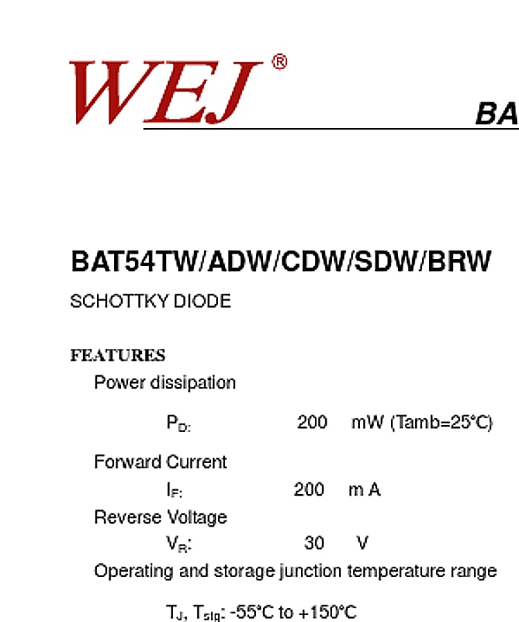 BAT54CDW