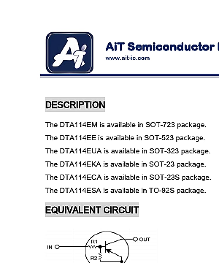 DTA114ESA