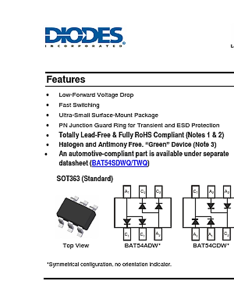 BAT54SDW