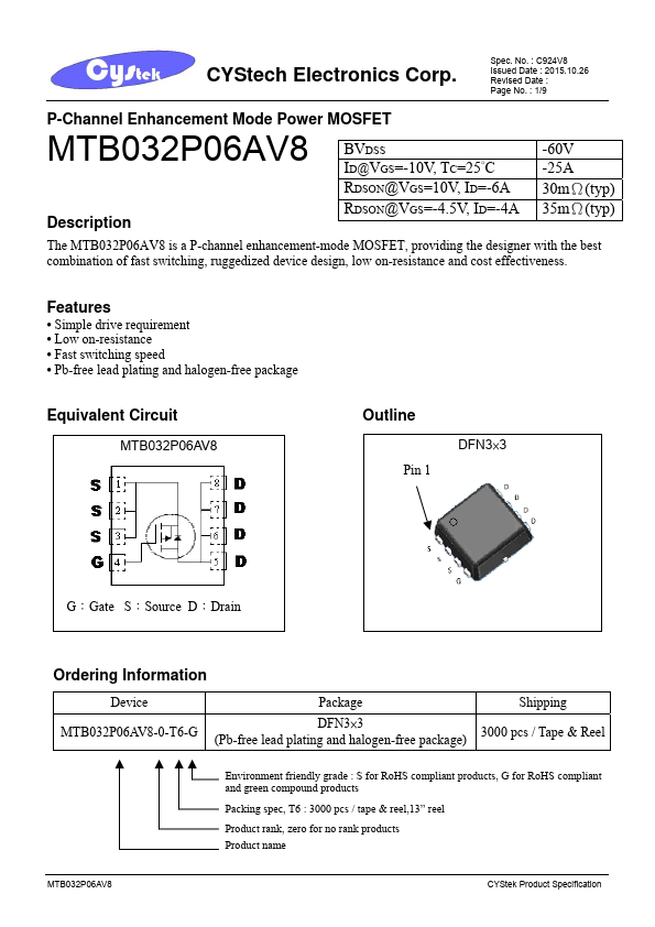 MTB032P06AV8