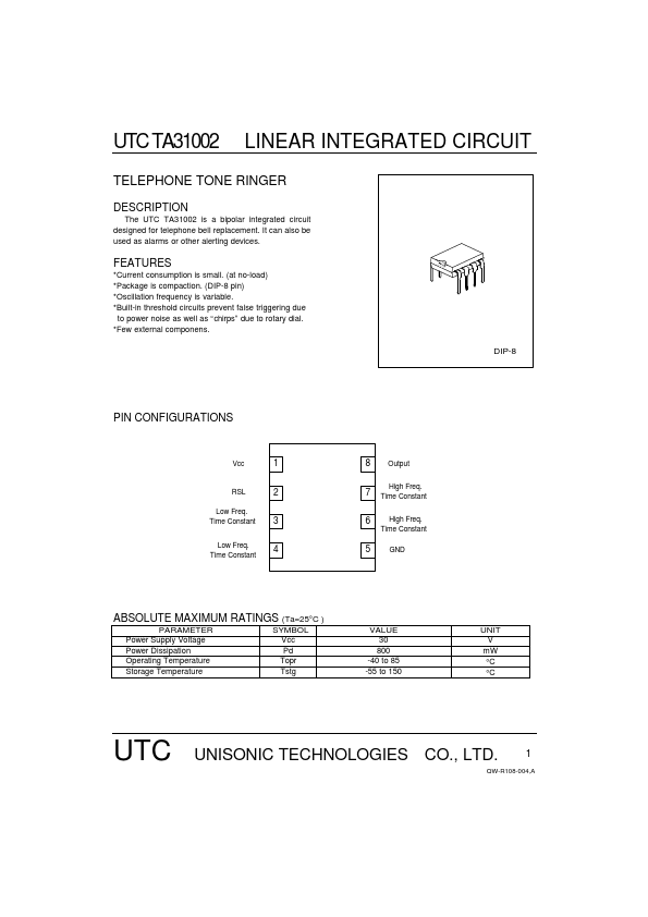 UTCTA31002