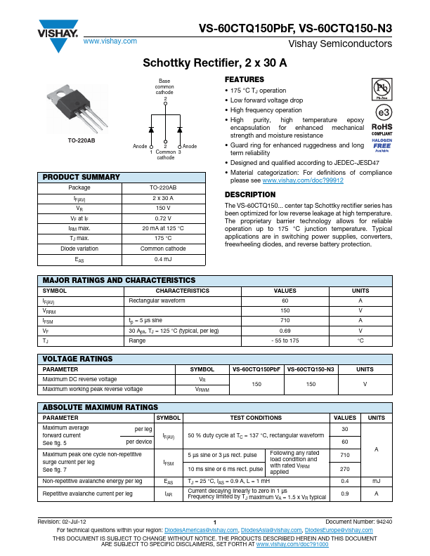 VS-60CTQ150-N3