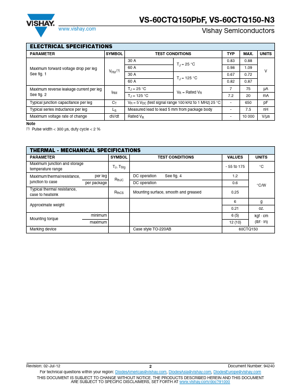 VS-60CTQ150-N3