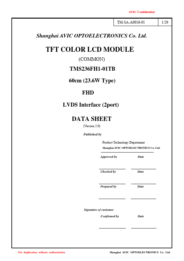 TMS236FH1-01TB