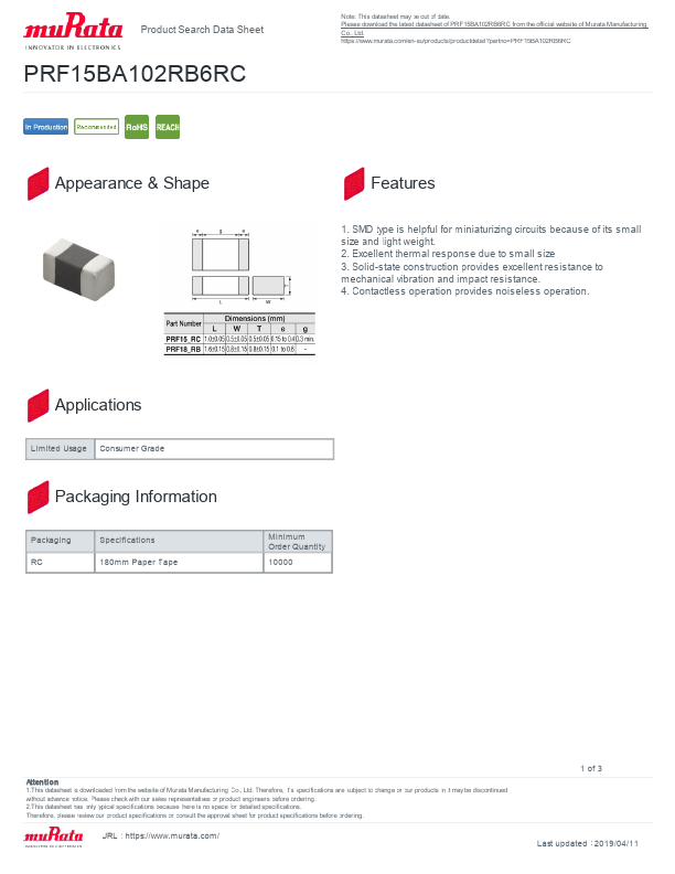 PRF15BA102RB6RC