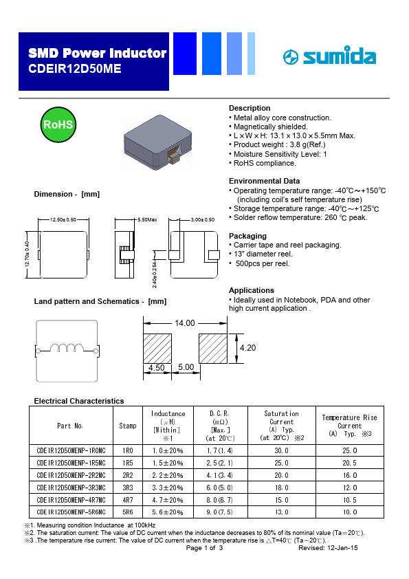 CDEIR12D50MENP-4R7MC