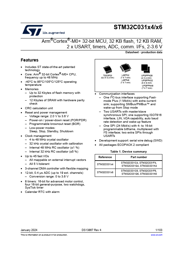 STM32C031C6