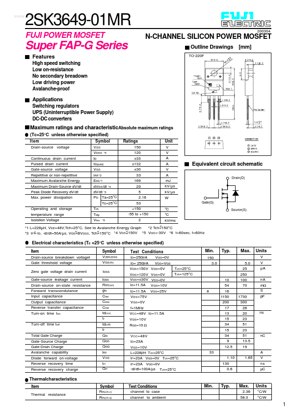 2SK3649-01MR