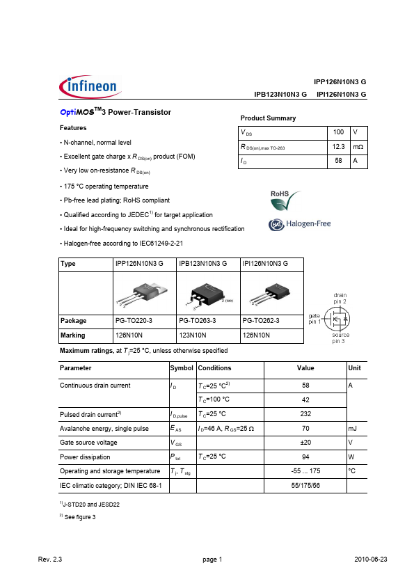 IPI126N10N3G