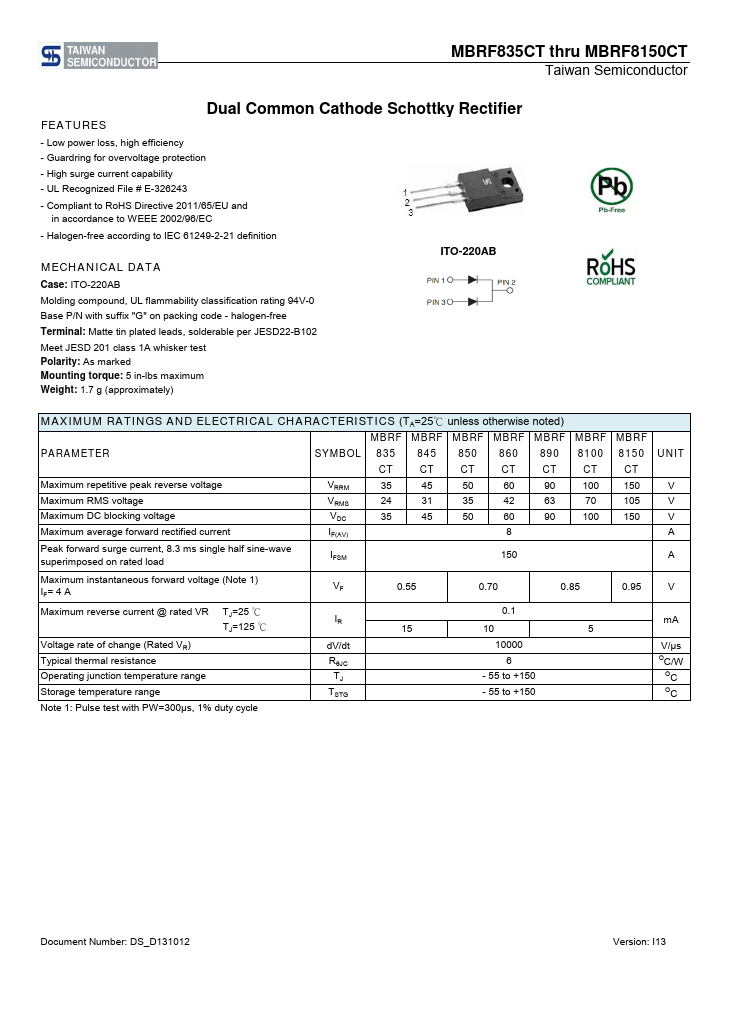 MBRF835CT