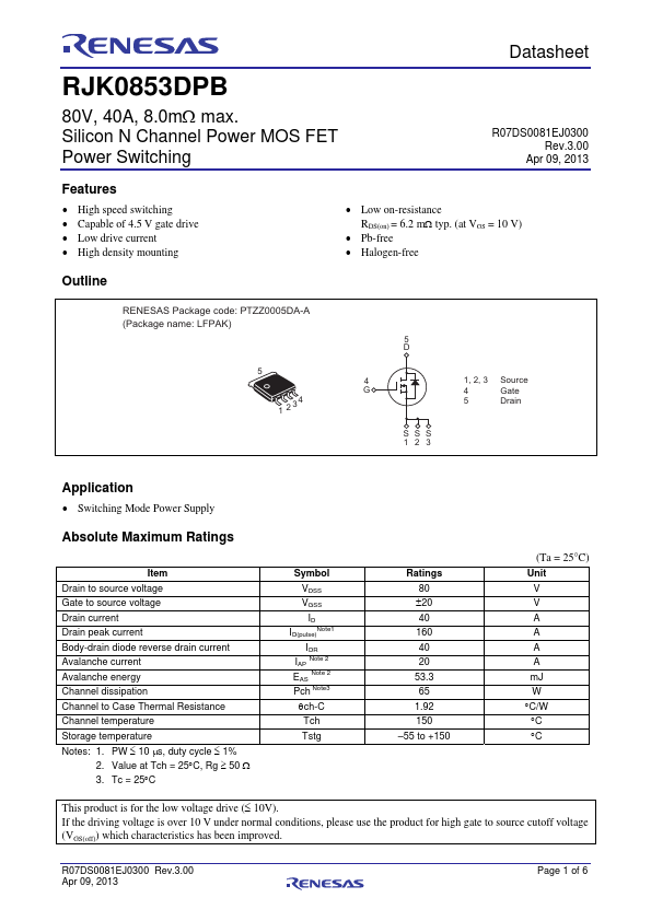 RJK0853DPB