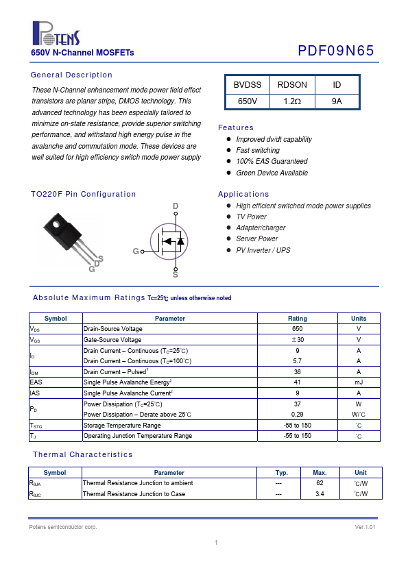 PDF09N65