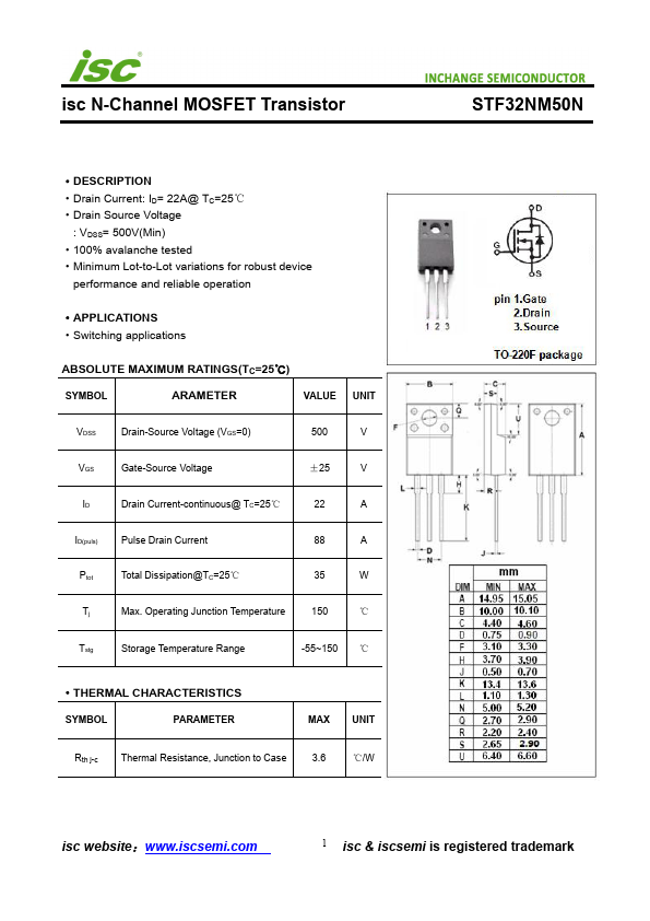 STF32NM50N