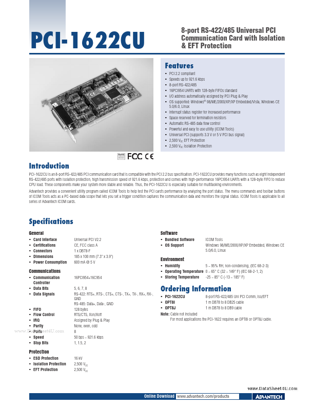 PCI-1622CU