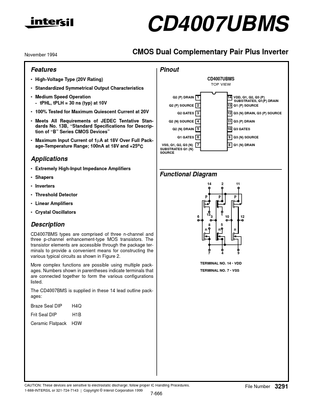 CD4007UBMS