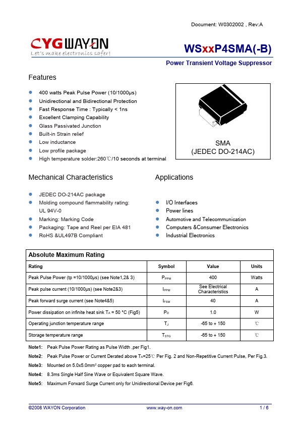 WS440P4SMA-B