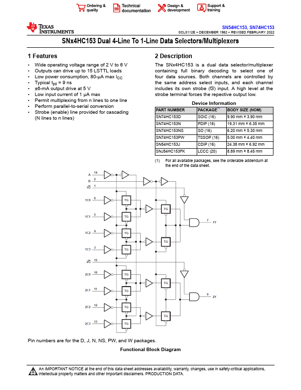 74HC153