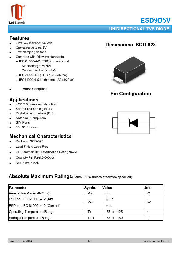 ESD9D5V