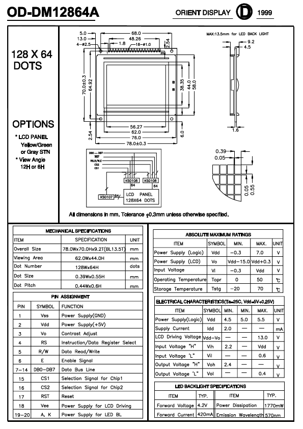 OD-DM12864A