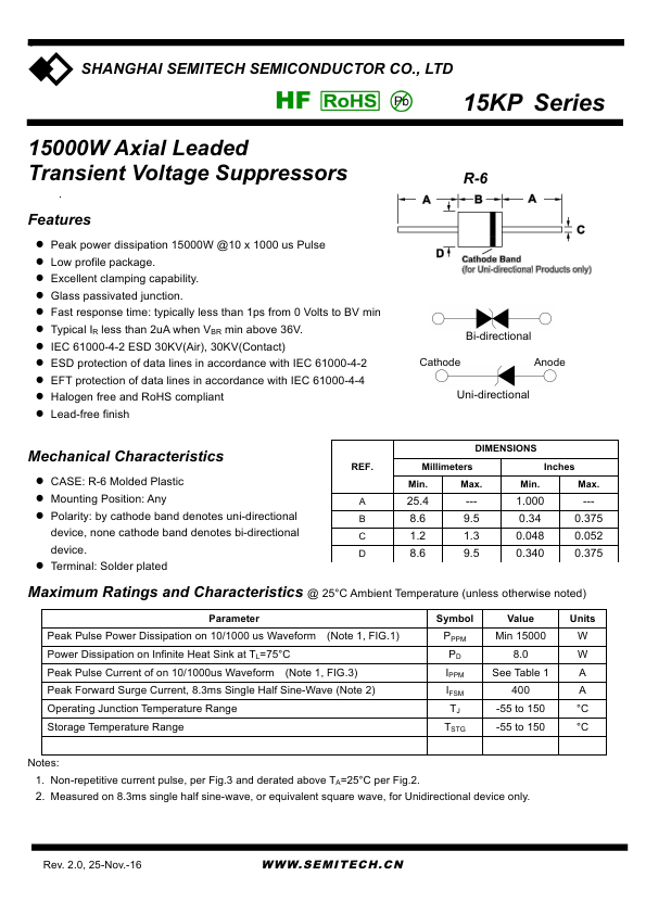 15KP150CA