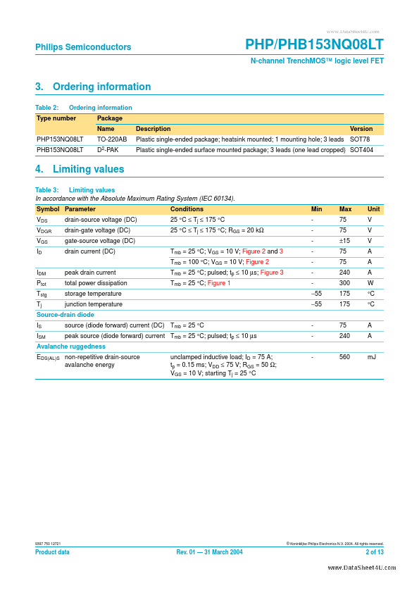 PHP153NQ08LT