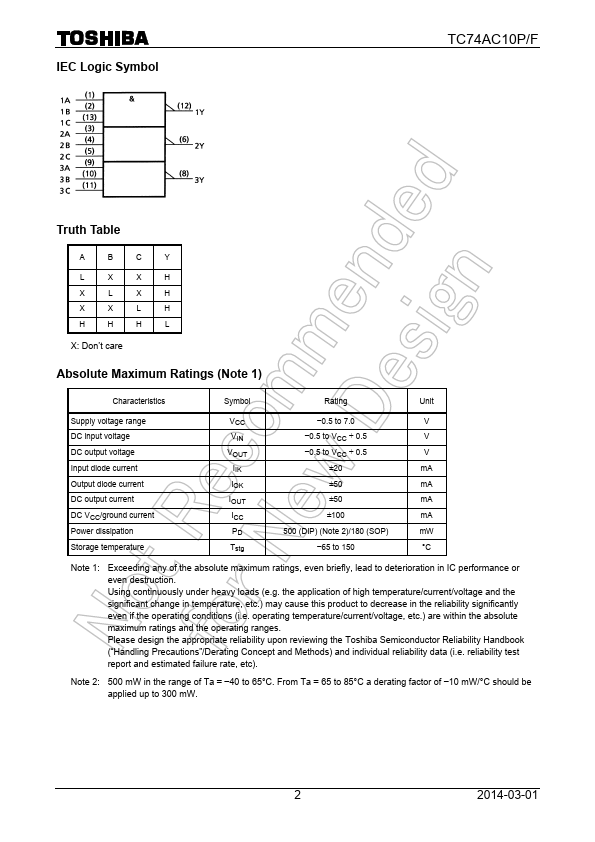 TC74AC10F