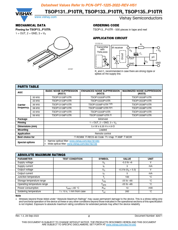 TSOP13138P10TR