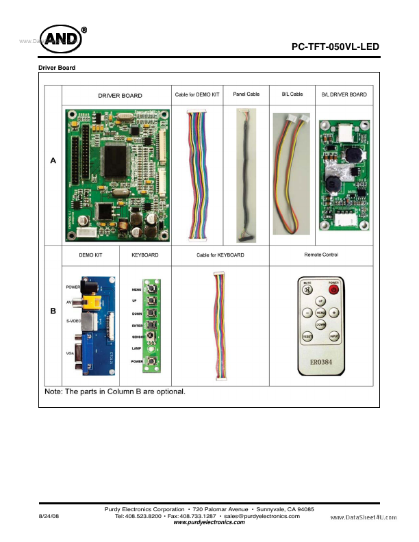 PC-TFT-050VL-LED