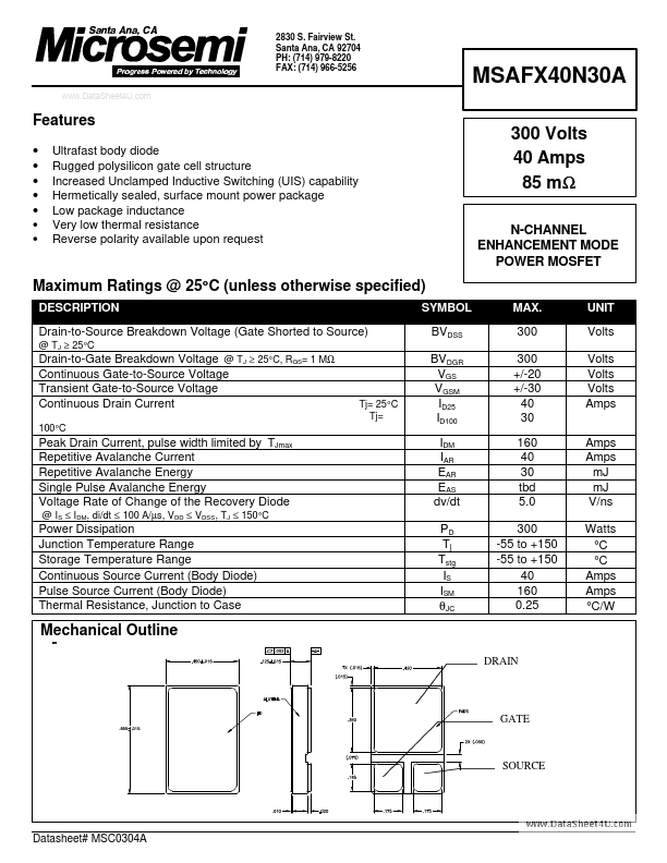 MSAFX40N30A