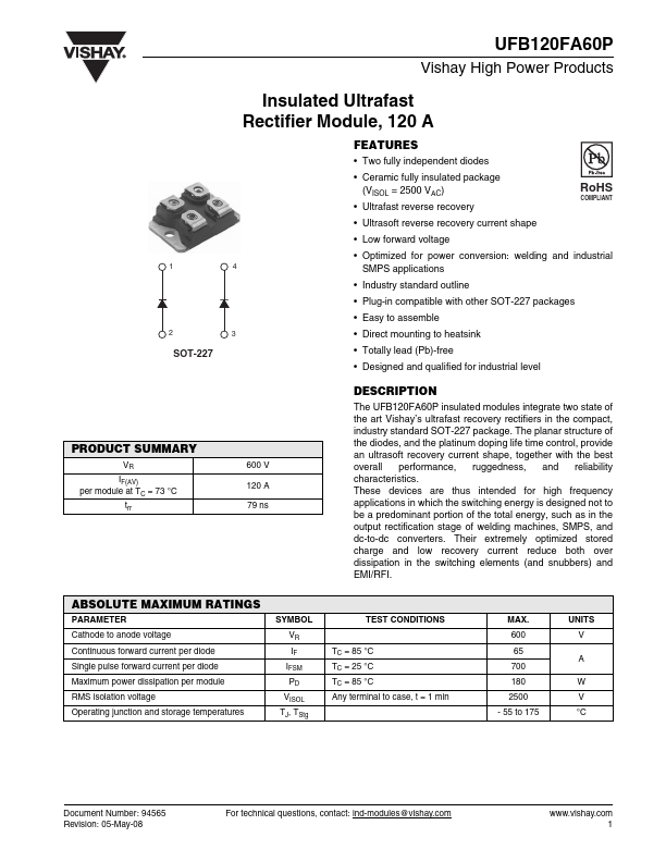 UFB120FA60P