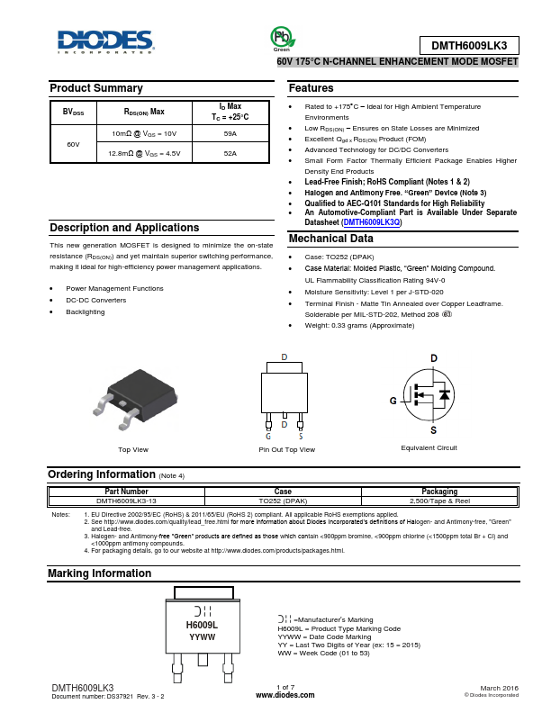 DMTH6009LK3