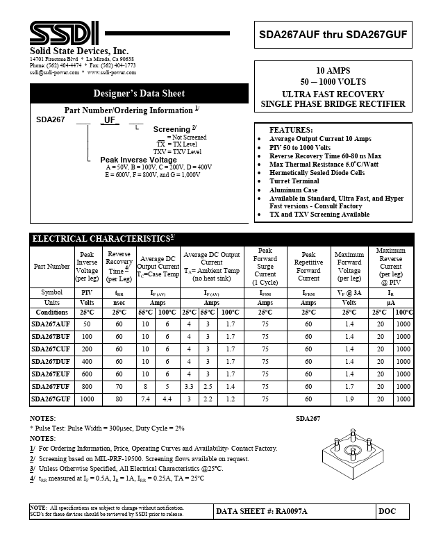 SDA267AUF