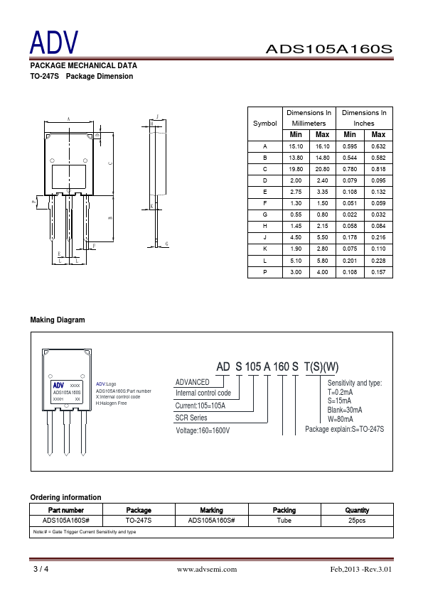 ADS105A160S