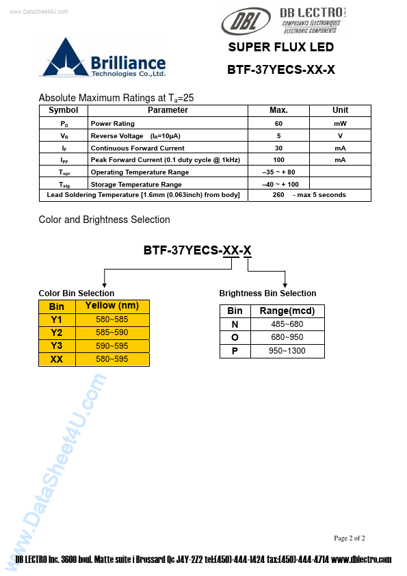 BTF-37YECS-xx-x