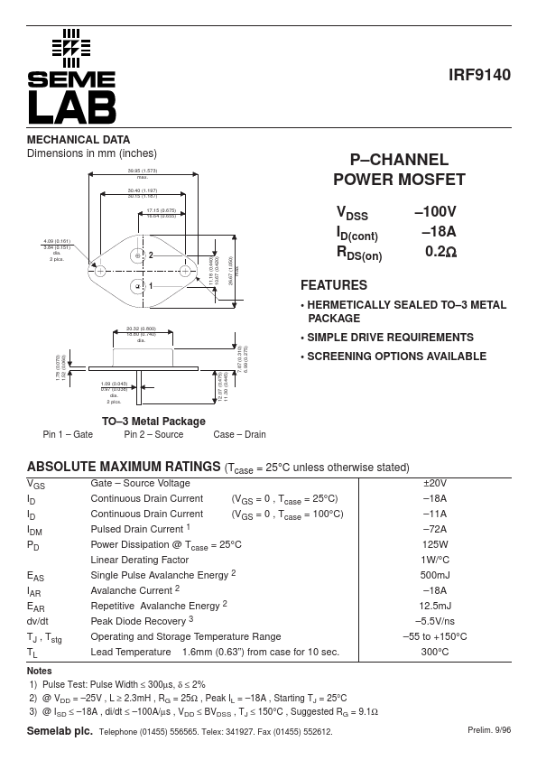 IRF9140