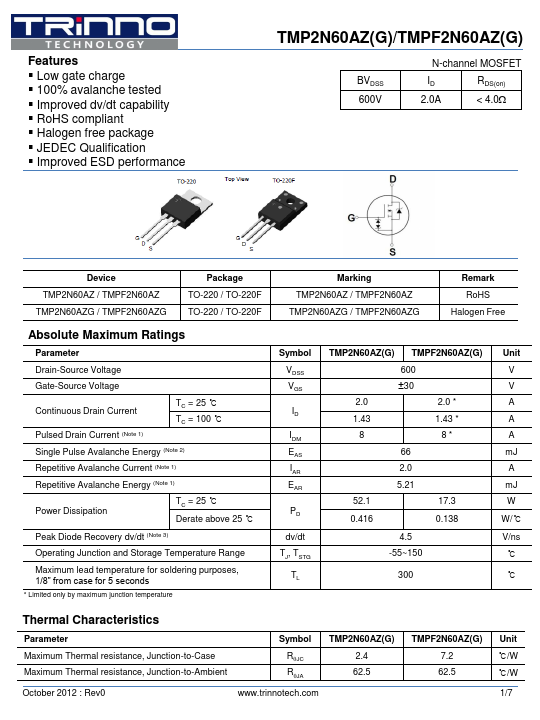 TMP2N60AZG