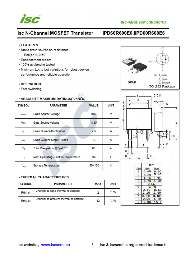 IPD60R600E6