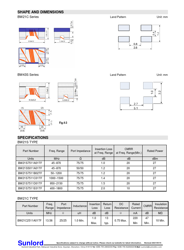 BW43S5011E01TF