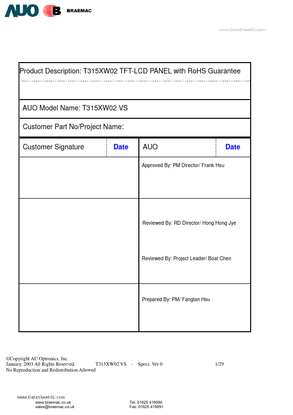 T315XW02-VS