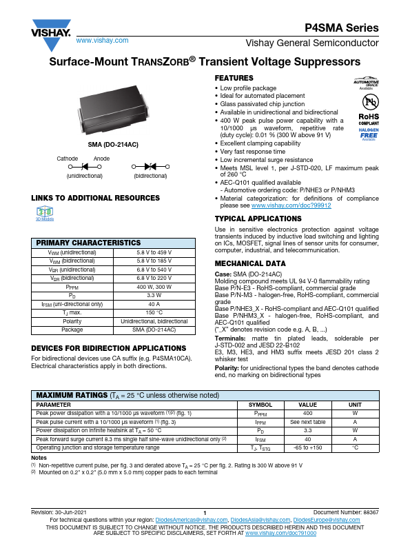 P4SMA540A