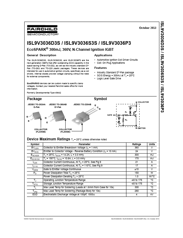 ISL9V3036P3