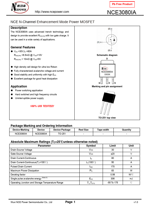 NCE3080IA