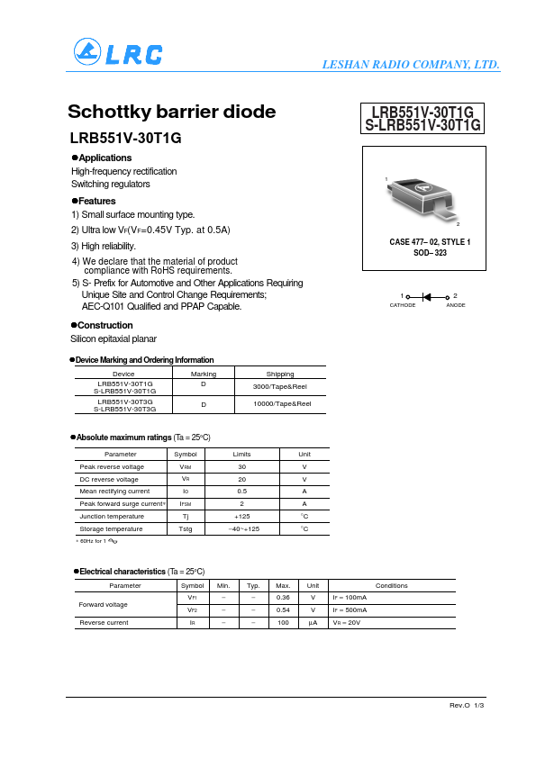 S-LRB551V-30T1G