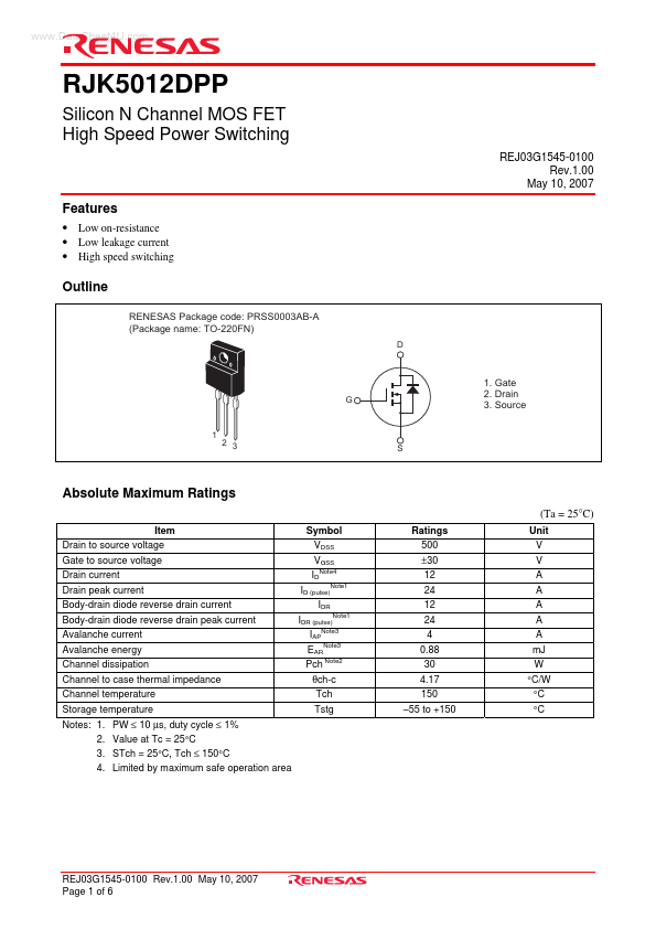 RJK5012DPP