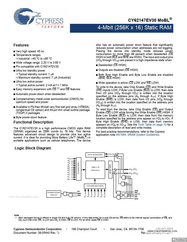 CY62147EV30