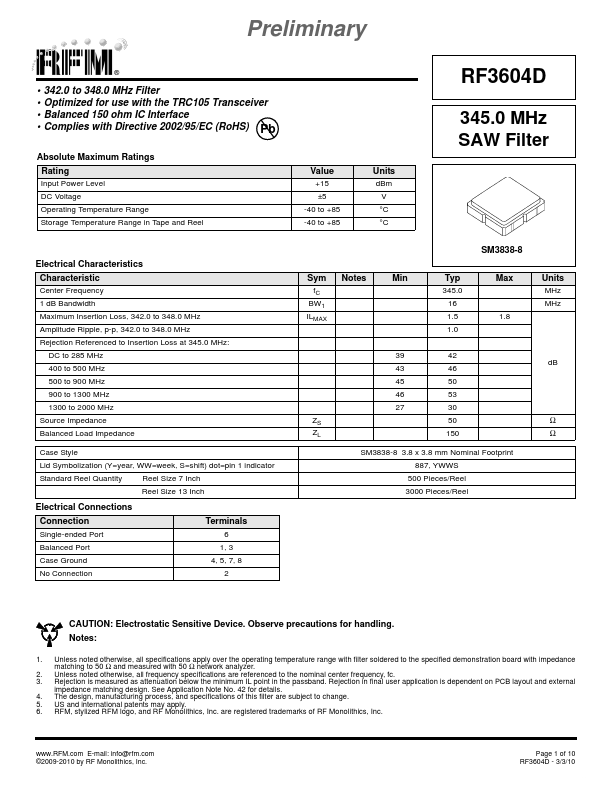 RF3604D