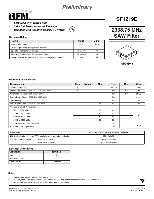 SF1219E